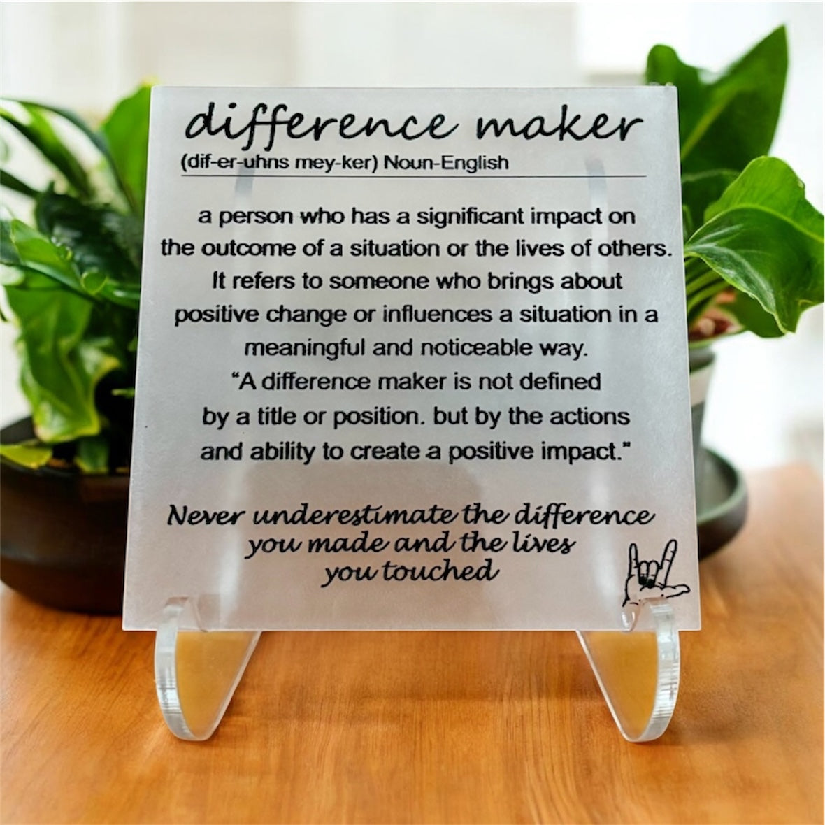 Table Top Plaques