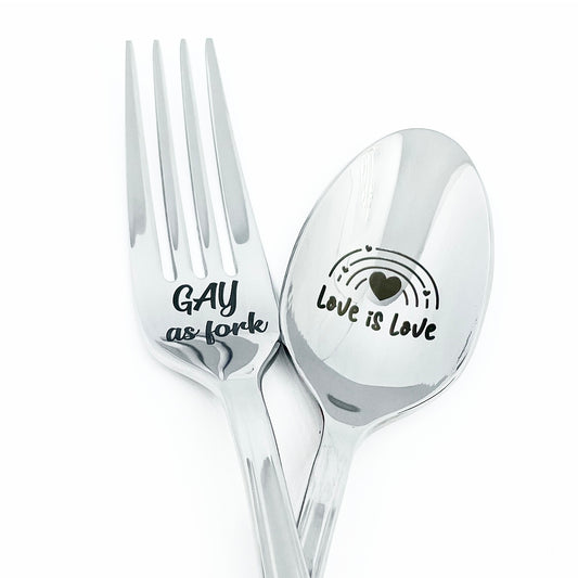 Pride - fork and spoon set