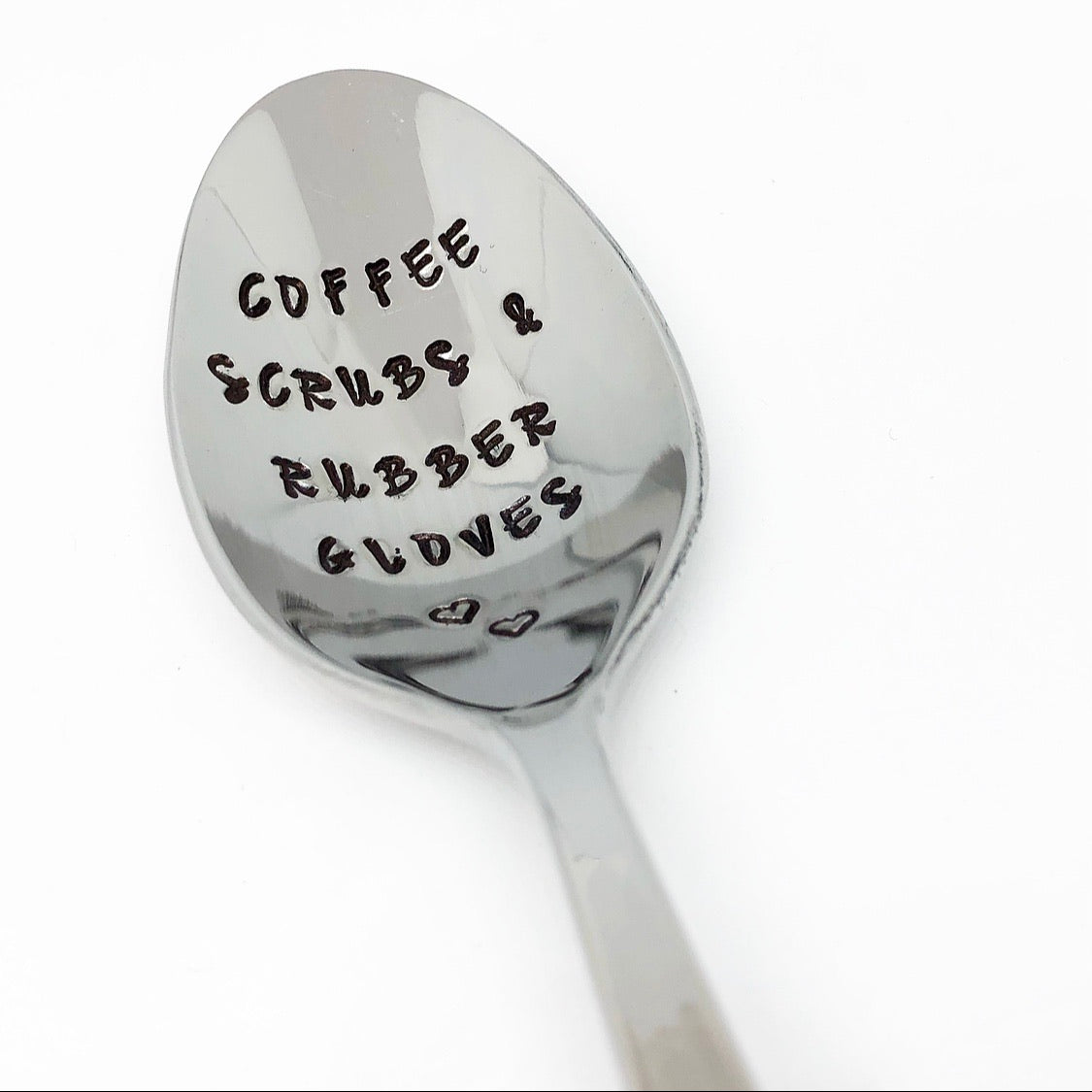 Coffee, scrubs & rubber gloves