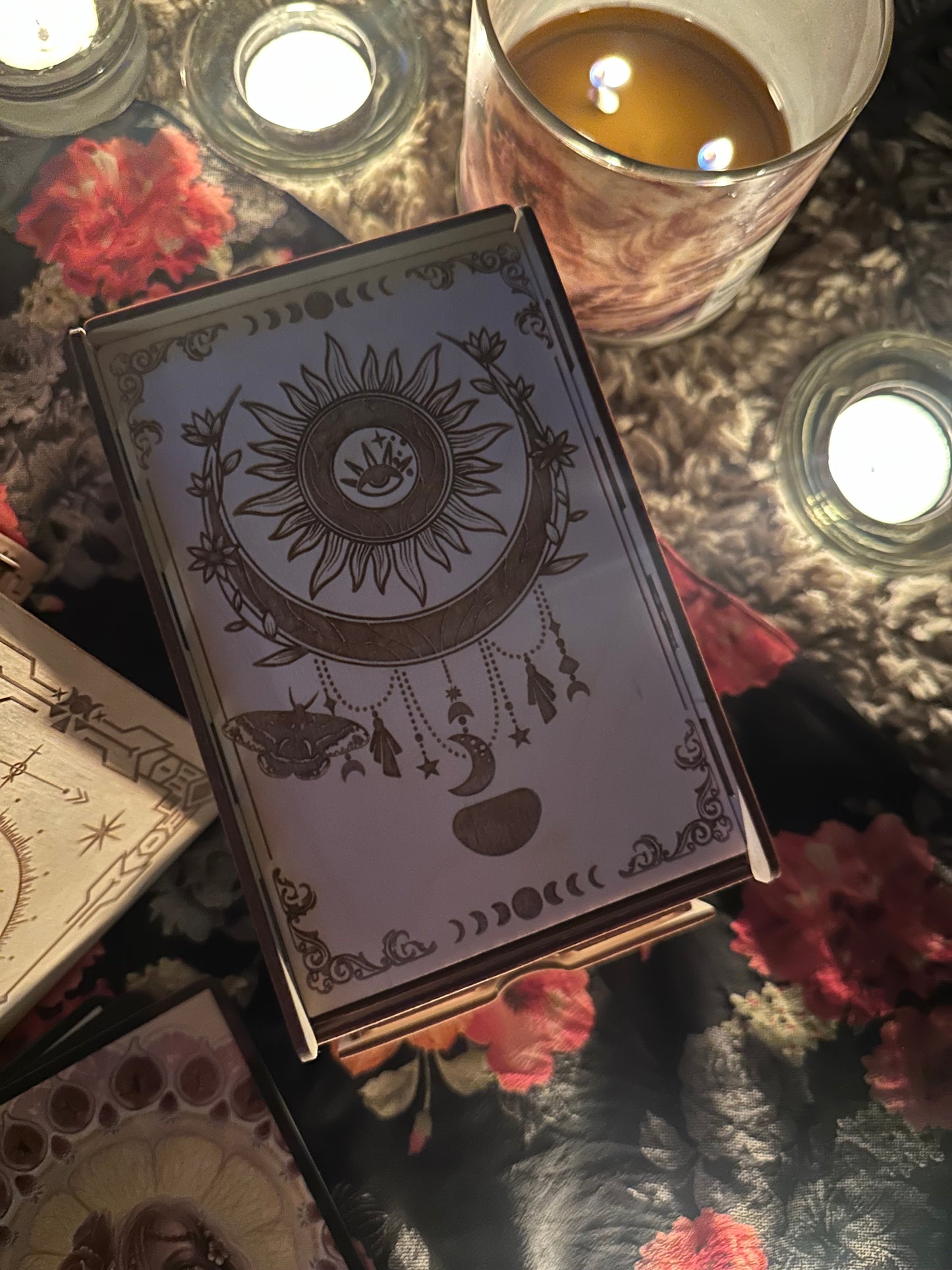 Double stacked tarot card holder