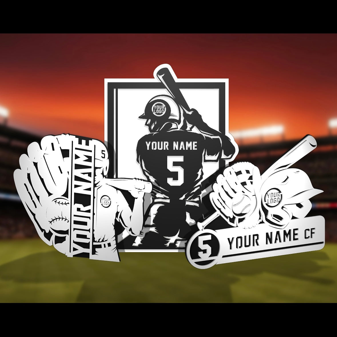 Custom sports wall decor