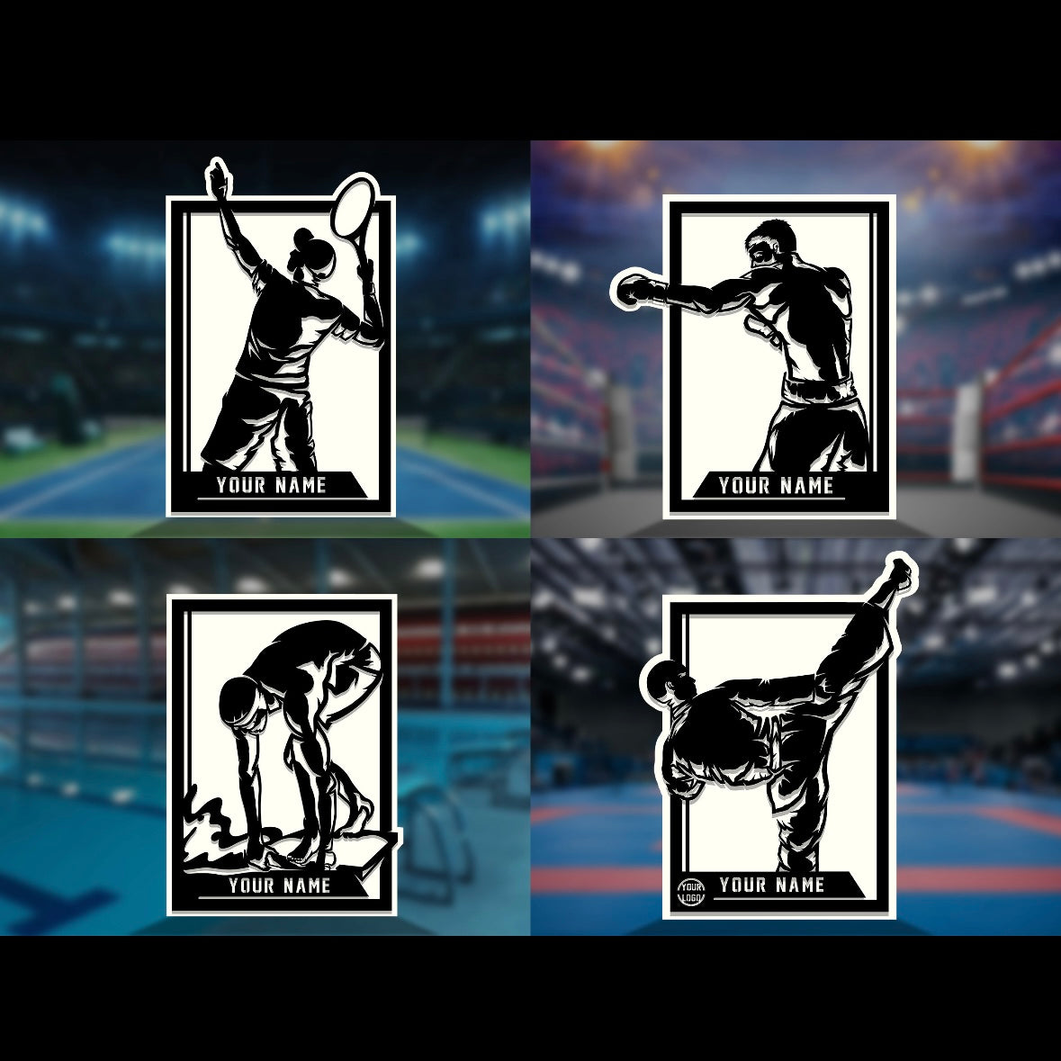 Custom sports wall decor