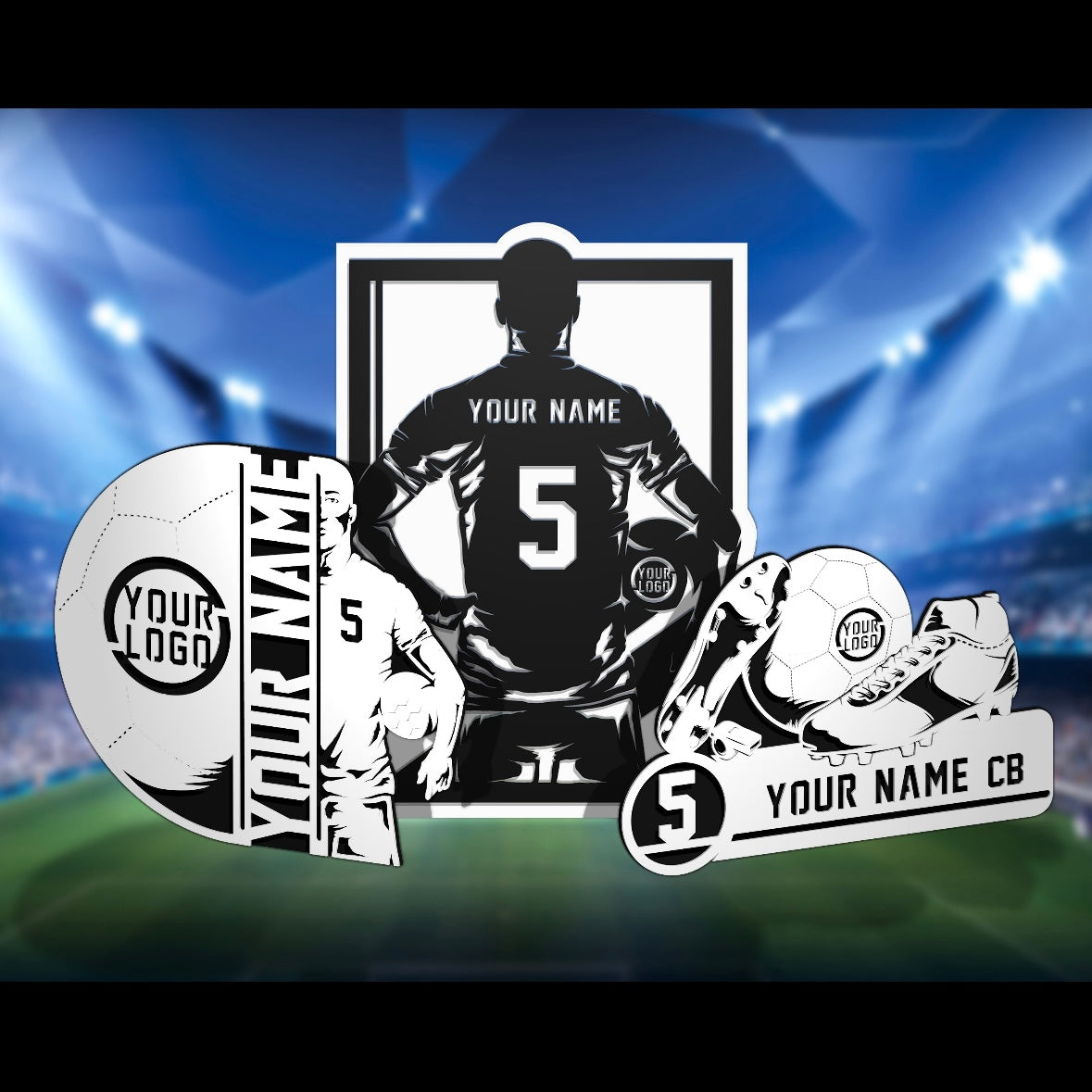 Custom sports wall decor