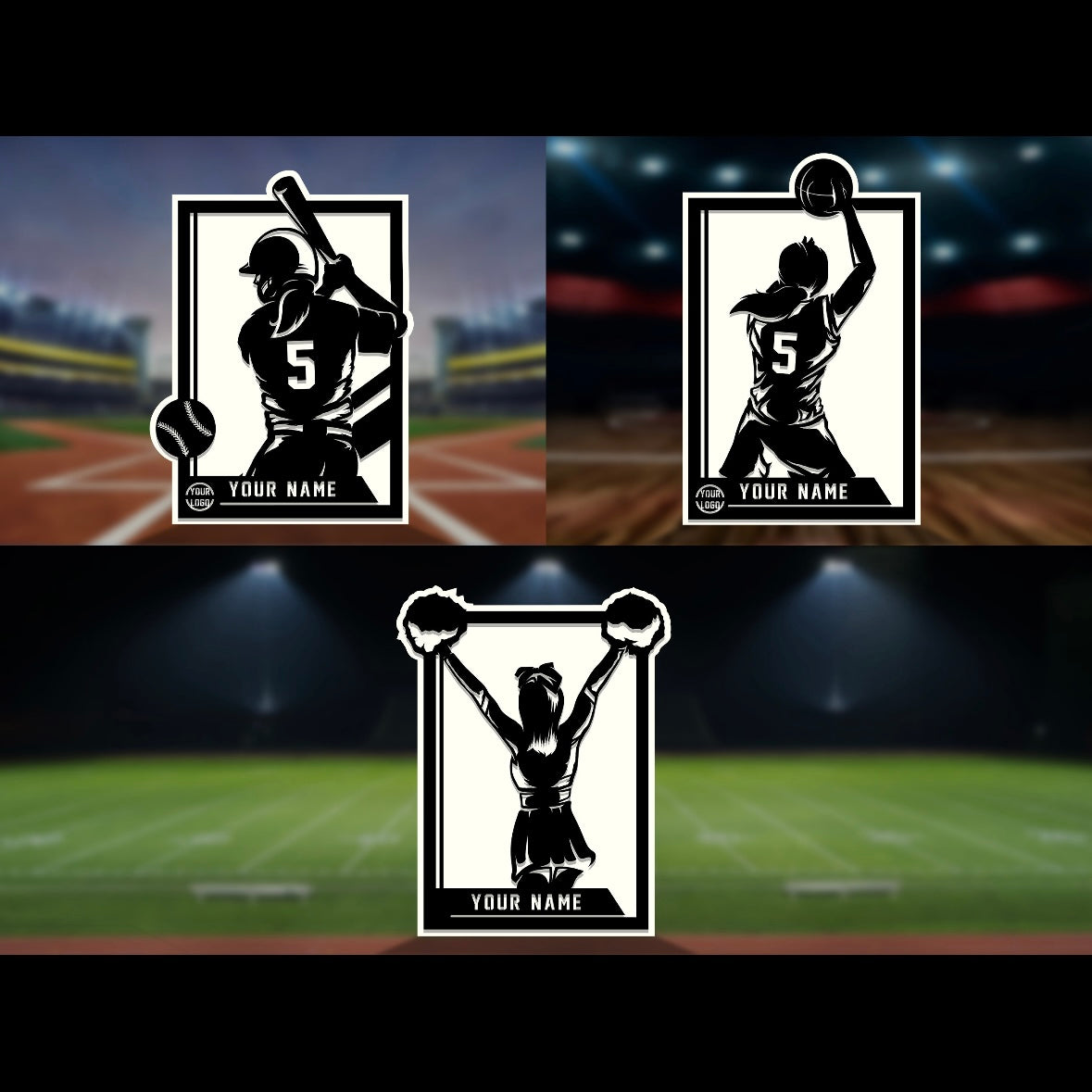 Custom sports wall decor