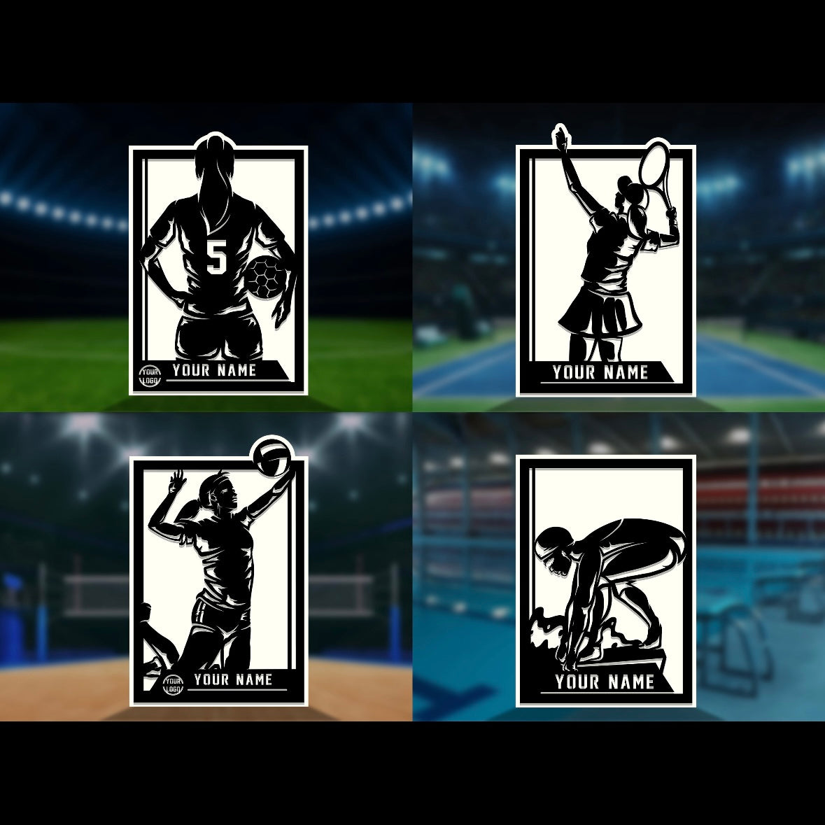 Custom sports wall decor