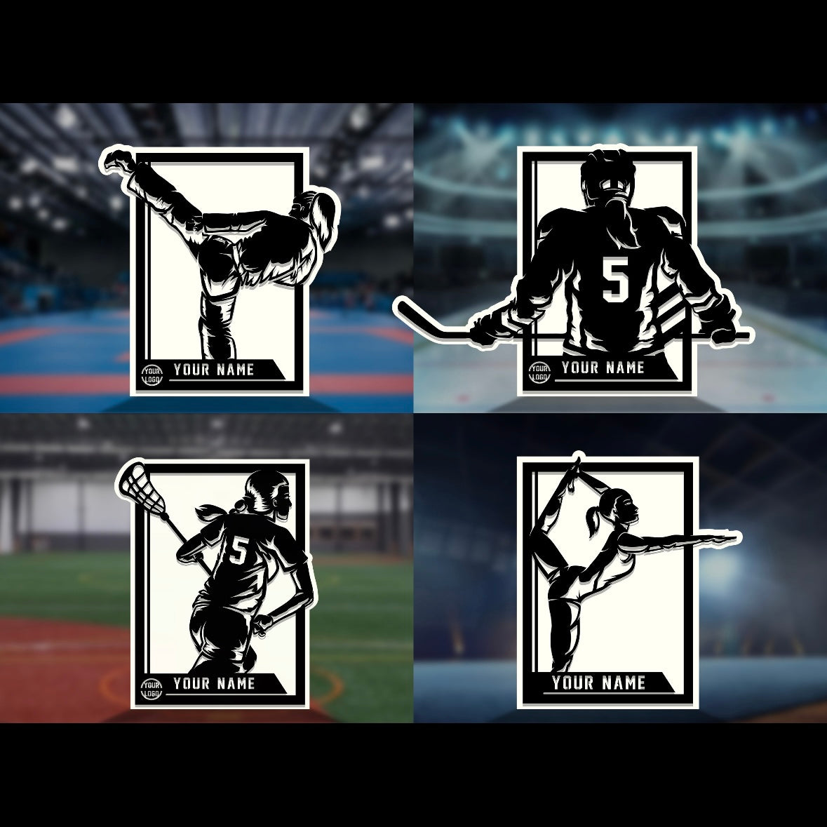 Custom sports wall decor