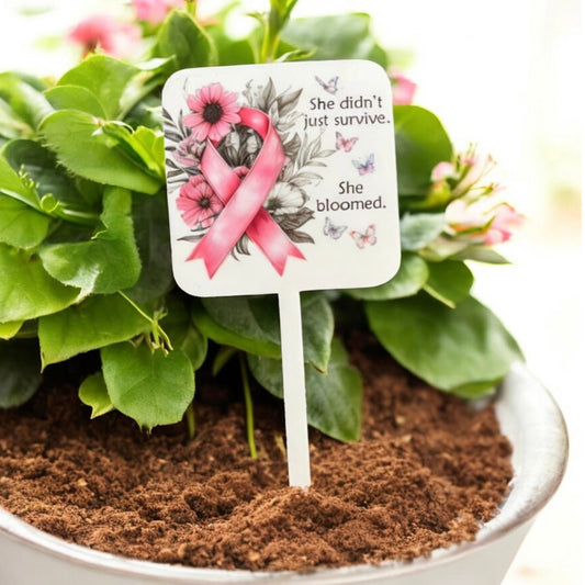 She bloomed, breast cancer survivor