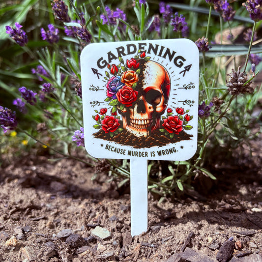 Gardening skull
