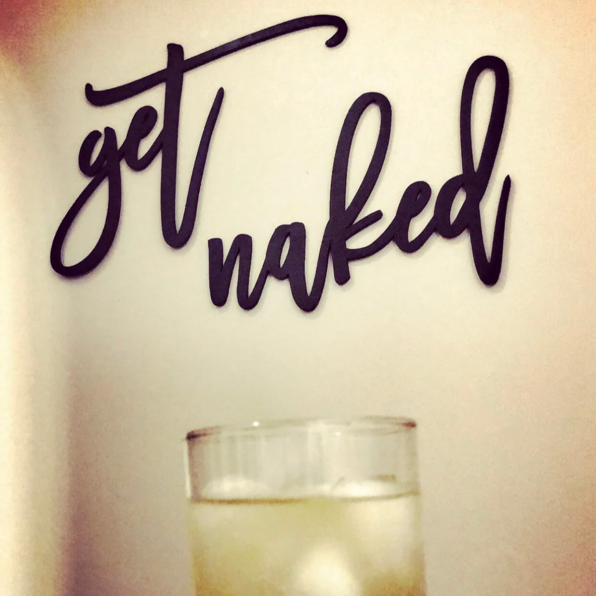 Get Naked - bathroom / bedroom wall decor
