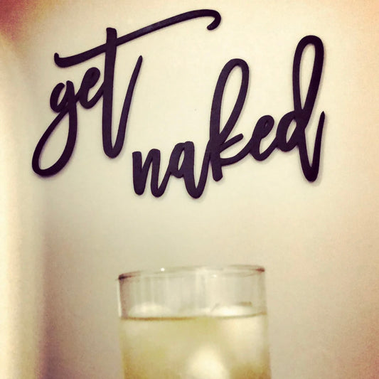 Get Naked - bathroom / bedroom wall decor