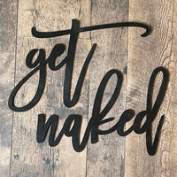 Get Naked - bathroom / bedroom wall decor