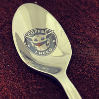 Coffee I need - baby yoda spoon