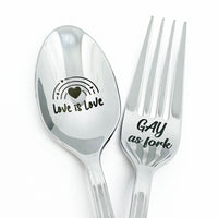 Pride - fork and spoon set