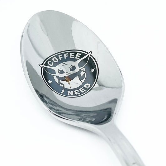 Coffee I need - baby yoda spoon