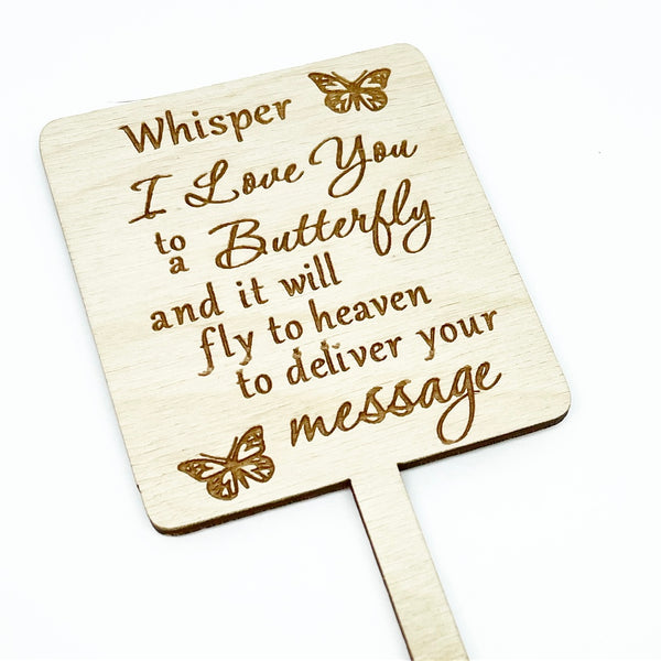 Whisper to a butterfly