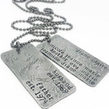 Custom family dog tags