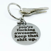 You’re awesome keychain