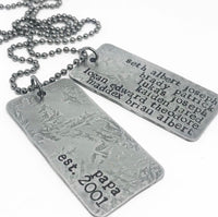 Custom family dog tags